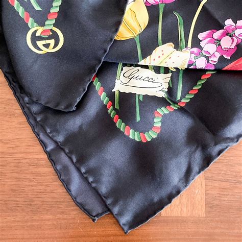 gucci scarf 70 x 200|Gucci silk scarf vintage.